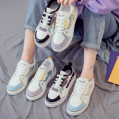 Spring New White Shoes Students All-Match Net Red Board Shoes Sports Daddy Women's Shoes Ins Tide