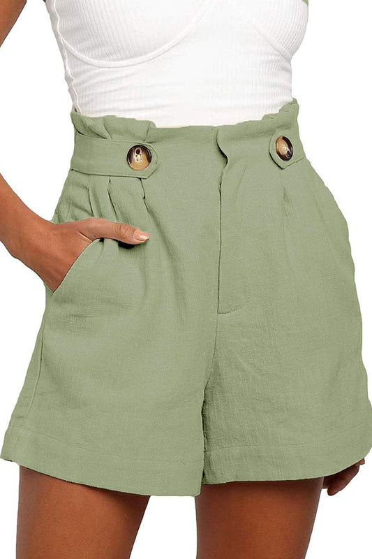 Loose cotton and linen wide-leg pants
