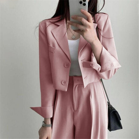 Suit Western Style Youthful-looking Small New Two-piece Suit Suit Suit High Waist