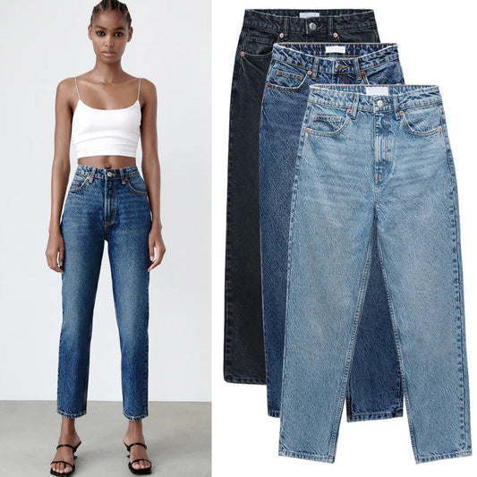 Women's Fashion Casual High Waist Jeans