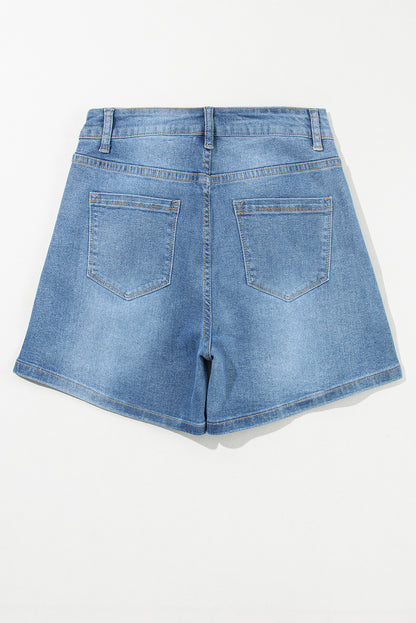 Ashleigh Blue Rhinestone Embellished Denim Shorts