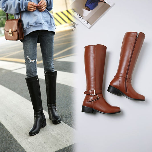 Women's Thickened Chunky Heel High Boots